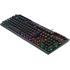 Redragon K513 RGB Membrane Gaming Keyboard, Standard 104 Keys Linear Mechanical-Feel Keyboard w/ 5 Extra On-Board Macro G Keys, Dedicated Media Control, Solid Metal Top Case - Black